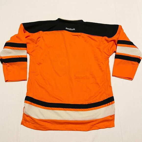Philadelphia Flyers Youth Size L/XL Orange Reebok Jersey - Picture 11 of 16
